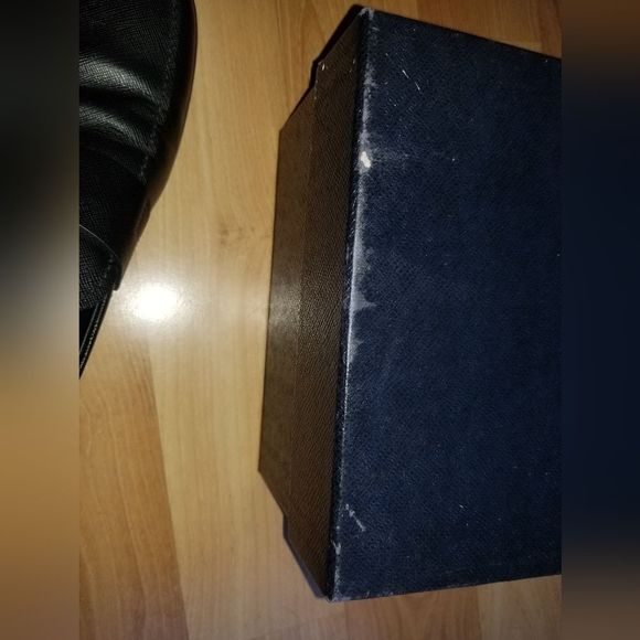 Prada Men's Saffiano Leather Black Loafers 2DC213 Size 11 GC - Picture 6 of 16